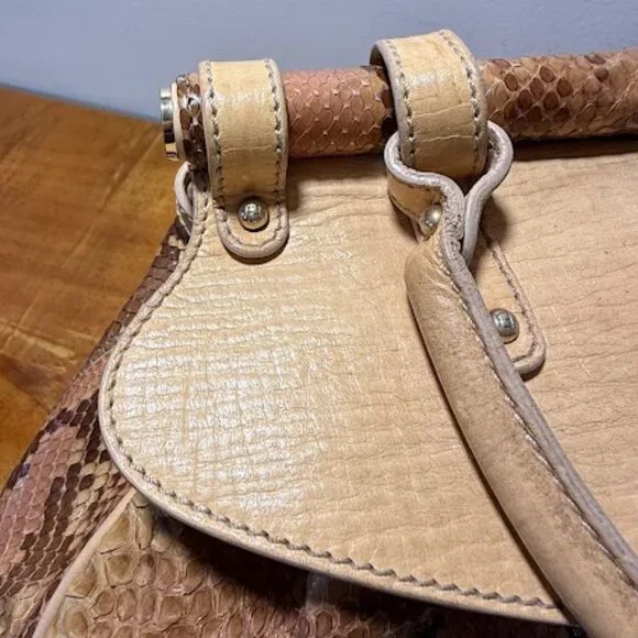 VINTAGE Fendi PITHON Skin Embossed Magic Bag - Picture 10 of 17